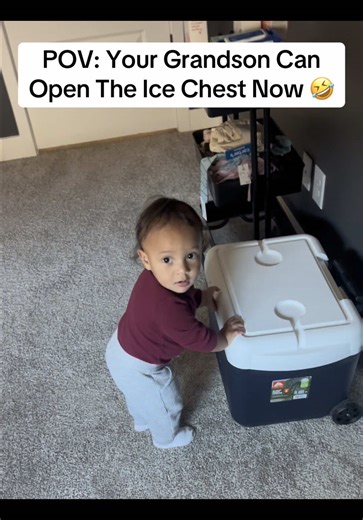 Grandson's Incredible Skills: Ice Chest Opening