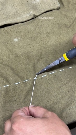 You Can Easily Tie Your Sewing Thread With A Knot. Great idea