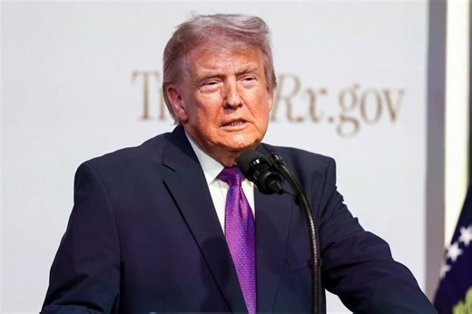 Creepy moment Trump points out 'beautiful' woman in live speech