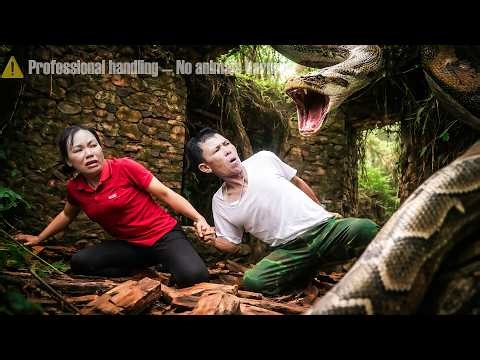 72 Hours of Extreme Panic - A Wild Giant Python Threatened Us While Harvesting Ground Ginseng