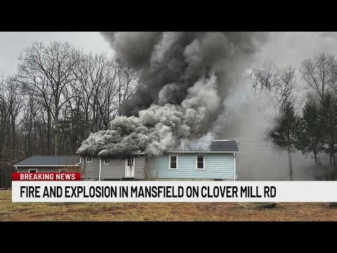 State police’s fire and explosion investigation unit responding to house fire in Mansfield
