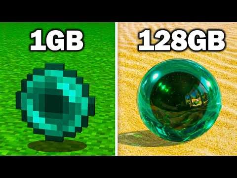 1GB vs 128GB RAM in Minecraft!