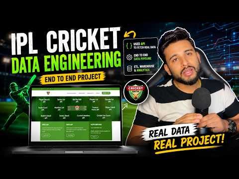 End to End Data Engineering Project with LIVE Cricket API | PySpark Beginner Project
