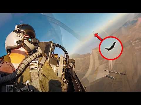 Insane Action | US F-16 Pilot Shows Off Dogfight Using M61A1 Gatling Gun