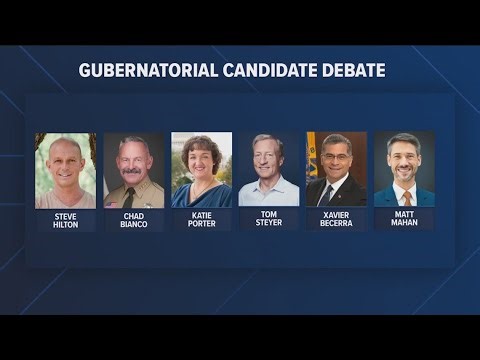 Top candidates for California governor face off in debate