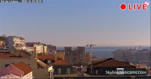 【LIVE】 Live Cam Panorama of Lisbon | SkylineWebcams