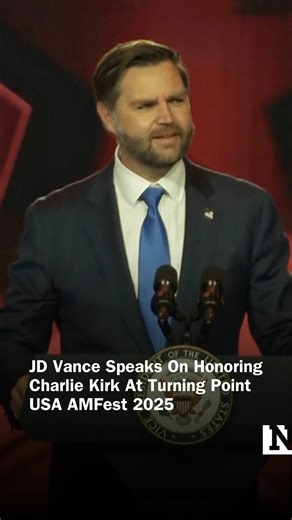 Introduced by Erika Kirk, Vice President JD Vance, spoke at Turning Point USA AmericaFest 2025 about honoring Charlie Kirk. | Newsweek