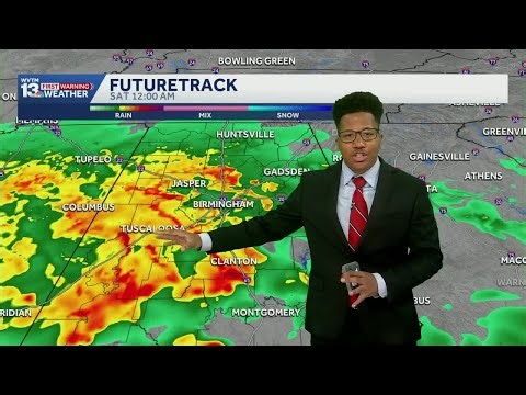 Rain and showers will drift across Alabama to start the weekend, then a cooler weather forecast