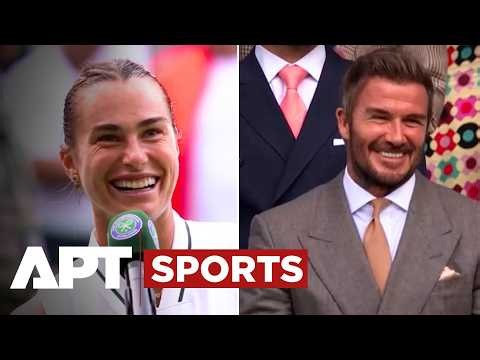 'Thanks For Coming!' Sabalenka Spots David Beckham After Wimbledon Win | APT