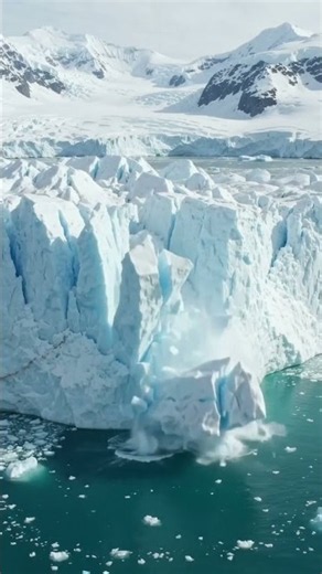 🧊 Massive Glacier Collapse Caught on Camera