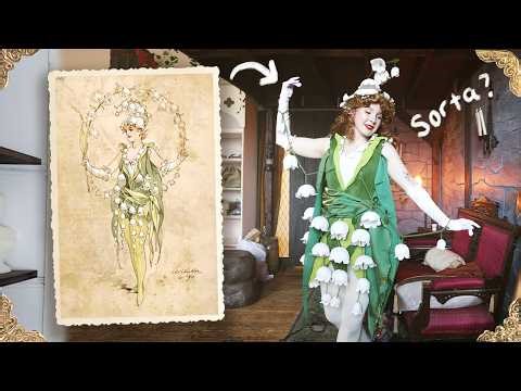 Recreating this 1800's Lily of the Valley Costume (out of paper!)
