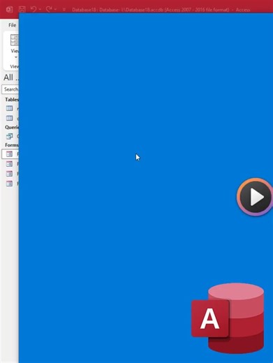 How to open all of files using Forms Microsoft access