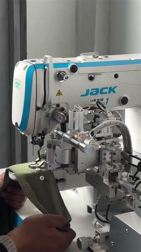 JACK 1903 BUTTON MACHINE WITH AUTO BUTTON FEEDER DEVICE #shorts