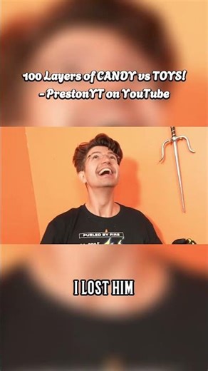 100 Layers of Candy vs Toys: The Final Result! 😱 ‪@PrestonYT‬ #PrestonYT #paidpartner