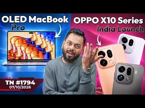 OPPO X10 Series India Launch, OLED MacBook Pro, iQOO 16 Coming,Fitbit Air Is Here,Pixel 11a-#TTN1794