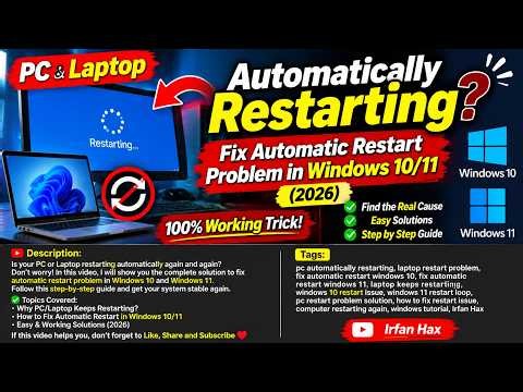 PC & Laptop Automatically Restarting? Fix Automatic Restart Problem in Windows 10/11 (2026)