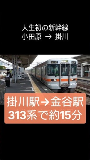 【新幹線を降りて】掛川→金谷を313系で移動｜大井川鉄道金谷駅へ #普通列車
