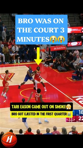 Tari Eason EJECTED first quarter of the SEASON😭✌️