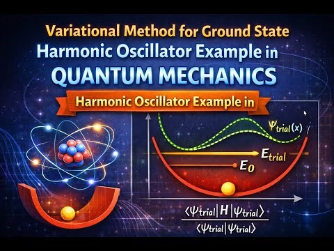 Variational Method for Ground State | Harmonic Oscillator Example in Quantum Mechanics