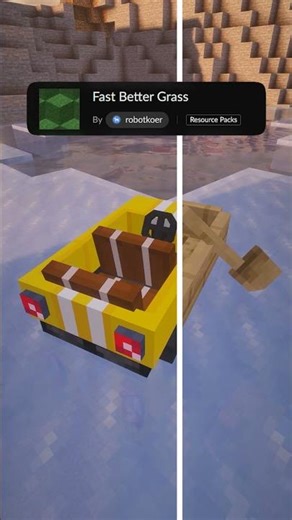 Textures Packs Make Minecraft Look Different #shorts