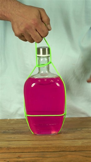 Bottle Carrying Knot with Rope #diy #asmr #satisfying