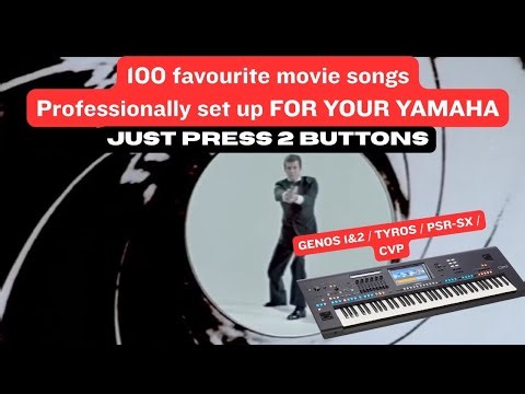 YAMAHA GENOS 2+++ Movie Themes & songs. 1000 instant registrations set your keyboard up for you.