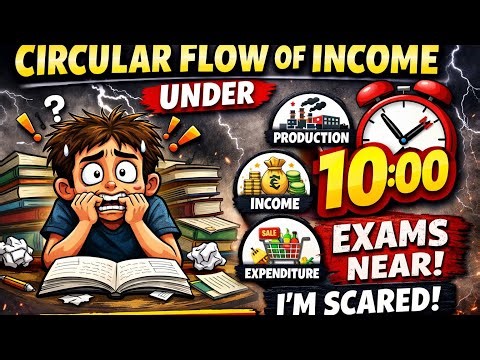 Circular flow of income under 10 minutes 😱| class 12 macro economics | cbse boards