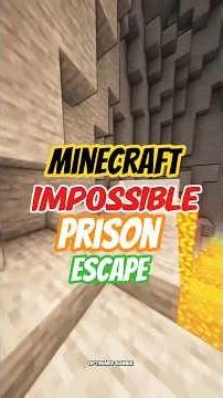 I Escaped an Impossible Minecraft Prison 😳 | #shorts #minecraft