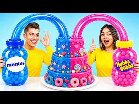 Pink VS Blue Cake Decorating Challenge | Who Wins the Sweet One Color Battle by Turbo Team