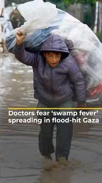 Doctors fear ‘swamp fever’ spreading in flood-hit Gaza | AJ #shorts