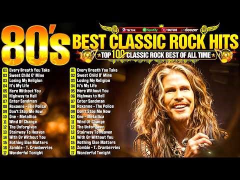 Top 500 Classic Rock Songs Of All Time 🔥 Aerosmith, AC/DC, Queen, Guns N' Roses, Metallica, Bon Jovi