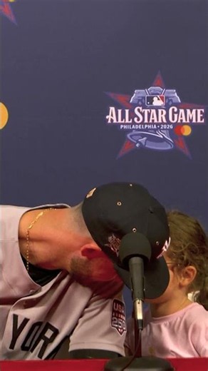 Cody Bellinger won #AllStarGame MVP last night but his daughter stole the show at his presser!