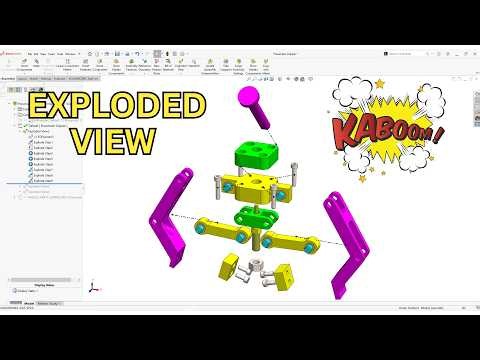 Exploded View in SolidWorks | Exploded Lines and Animating Explosions in SolidWorks