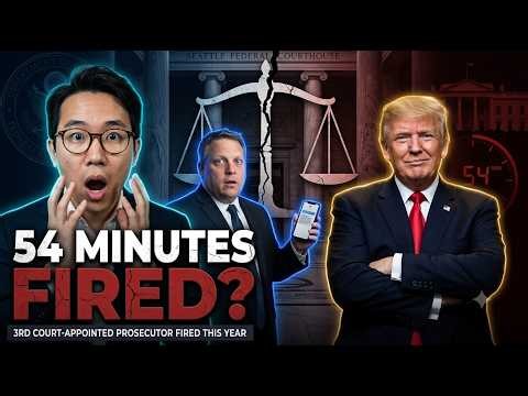 😱 FIRED IN 54 MINUTES! Trump Dismisses Federal Prosecutor Before He Could Reach His Desk 🔥⚖️🇺🇸