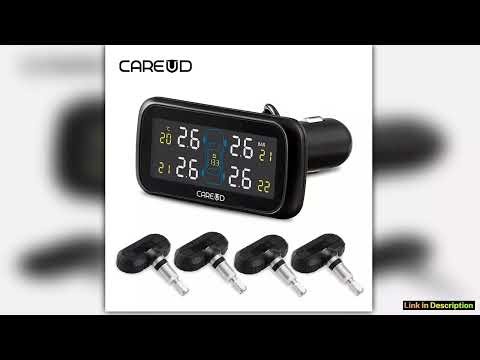 CAREUD U903 Car Wireless TPMS Tire Pressure Monitoring System with 4 Internal Replaceable Battery S