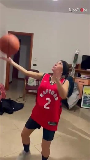Basketball Fail: Girl's Unintentional Hoop Disaster || WooGlobe
