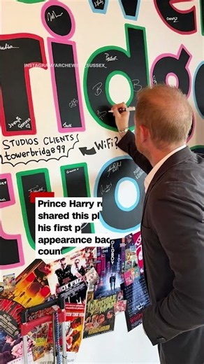 Early glimpse of Prince Harry and Meghan back in the UK