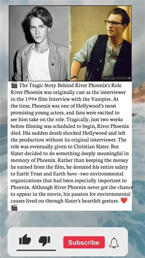 💔 River Phoenix’s Final Hollywood Connection | The Story Behind Interview with the Vampire 🧛‍♂️