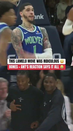 LaMelo with the great move, Ant with the great reaction 🤩