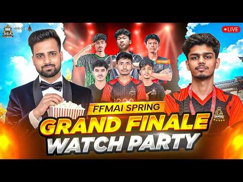 GRAND FINALS WATCHPARTY I FFMAI SPRING - LIVE WITH iQOO TG ESPORTS | FT. iQOOTG FOZYAJAY | #iQOOTG