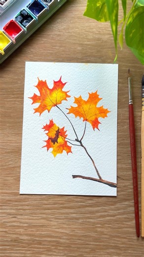 autumn maple leaves art 🍁✨