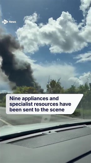 Firefighters battle huge blaze at landfill site as A92 closed