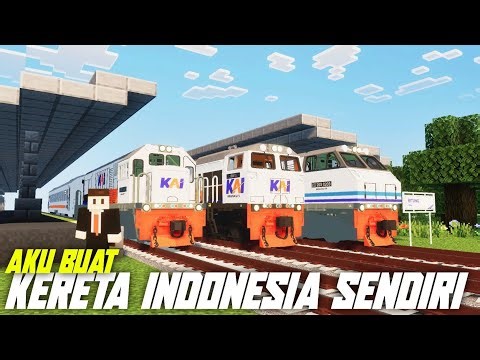AKU BUAT KERETA INDONESIA MINECRAFT SENDIRI❗