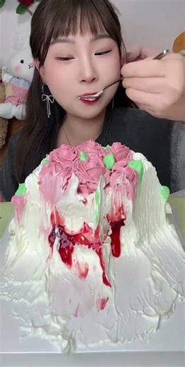 mukbang Sweet ASMR 🥰 Cream Cake eating SATISFYING Eating Show