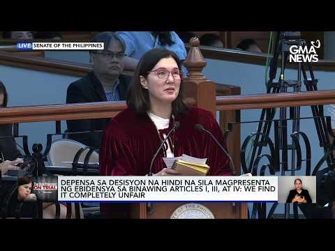 Pia Cayetano, nagulat sa desisyon ng Prosecution na i-drop ang 3 Articles | GMA News
