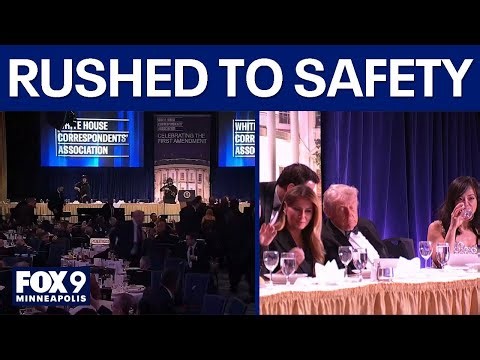 Trump rushed to safety after assassination attempt at White House Correspondents' Dinner