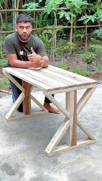 Minimalist and elegant wooden table design #WoodCraft #Woodwork #WoodCreativity #Woodworking