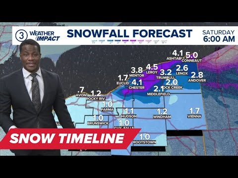 What to expect for Cleveland snow as 2026 kicks off | TIMELINE & MAPS