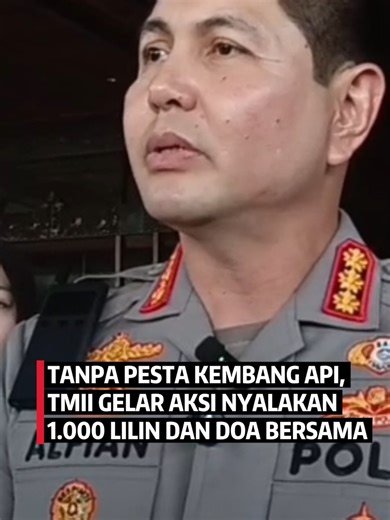 Perayaan malam tahun baru di Taman Mini Indonesia Indah digelar tanpa kembang api dan digantikan dengan penyalaan seribu lilin sebagai simbol empati bagi korban bencana alam di Sumatera. Hal itu dikatakan Kapolres Metro Jakarta Timur, Kombes Pol Alfian Nurrizal.