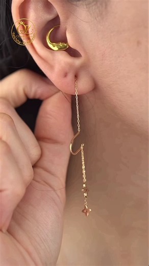 Trending Gold Ear Styling 2026 💗 #jewelry #earings #goldprice #trendingnow #viralvideo #shorts